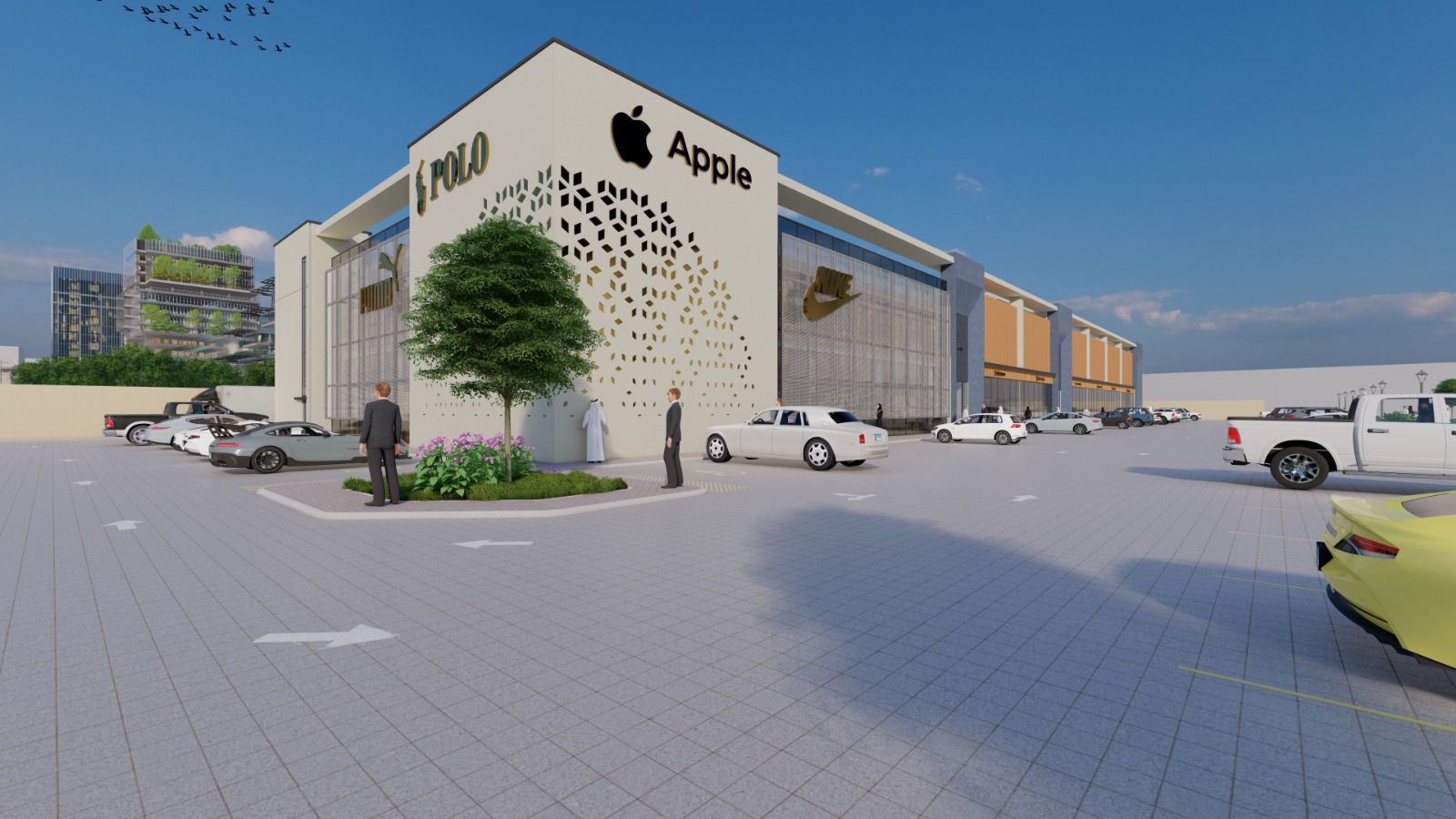 تصميم مشروع أورا بلازا التجاري